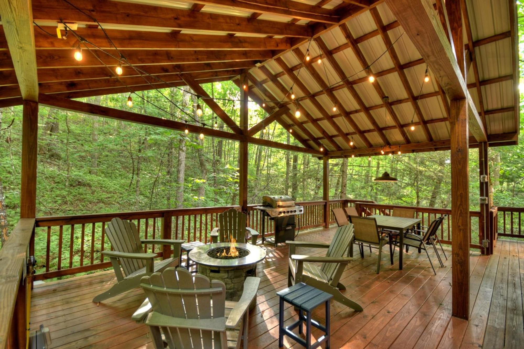 K6 Lodge Gather Around The Firepit Soak In The Hot Tub And Splash In The Creek Blue Ridge Zewnętrze zdjęcie